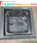 Hình ảnh: Bếp lẩu inox 4 ngăn vuông giá rẻ các loại