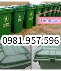 Hình ảnh: Thùng rác công nghiệp, thùng rác 2 bánh xe, thùng rác nắp kín