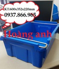 Hình ảnh: Khay nhựa có quai sắt, khay nhựa xếp chồng, thùng nhựa đặc, khay nhựa A2 đựng phụ tùng