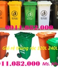 Hình ảnh: Thùng rác 240 lít giá rẻ tại cần thơ thùng rác nhựa hdpe nắp kin lh 0911082000