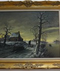 Hình ảnh: Tranh sơn dầu phong cảnh mùa đông