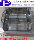 Hình ảnh: Nồi xoong lẩu inox 4 ngăn vuông dành cho nhà hàng tại Hà Nội