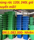 Hình ảnh: Nơi cung cấp thùng rác nhựa 120 lít 240 lít giá rẻ tại bình dương thùng rác 3 ngăn lh 0911082000