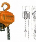 Hình ảnh: 0941889251 Phân phối pa lăng xích kéo tay 1 tấn 5m kawasaki giá rẻ nhất thị trường.