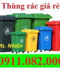 Hình ảnh: Sỉ lẻ thùng rác giá rẻ tại khánh hoà thùng rác 120L 240L màu vàng, xanh lh 0911082000