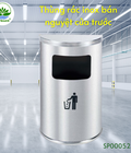 Hình ảnh: Thùng rác inox bán nguyệt cửa trước H630