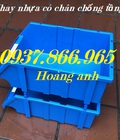 Hình ảnh: Giá khay nhựa có chân chống, khay nhựa A9, khay nhựa dùng trong các xưởng sản xuất