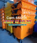 Hình ảnh: Cung cấp xe thu gom rác 660L công cộng nhựa HDPE