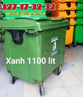 Hình ảnh: Xe thu gom rác 1100 lít nhựa HDPE giá rẻ