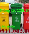 Hình ảnh: Mua bán thùng rác nhựa giá rẻ thùng rác 120L 240L 660L màu xanh giá thấp lh 0911082000