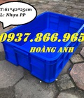 Hình ảnh: Giá sỉ thùng nhựa đặc, thùng nhựa cao 25cm nhựa pp, sóng nhựa bít, HS 017