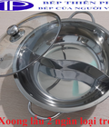 Hình ảnh: Cung cấp nồi lẩu 2 ngăn inox tròn dành cho nhà hàng giá rẻ