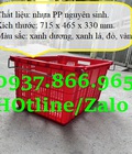 Hình ảnh: Sọt nhựa dùng trong cửa hàng tự chọn, sọt nhựa quai sắt tại hà nội, sọt nhựa tại công ty thực phẩm