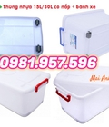 Hình ảnh: Thùng nhựa có nắp, thùng bánh xe có nắp đậy, hộp nhựa DA15