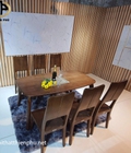 Hình ảnh: Bộ Bàn Ăn Mặt Gỗ 6 Ghế Ba Tiêu
