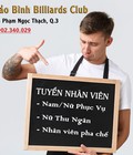 Hình ảnh: Tuyển gấp nhân viên cho câu lạc bộ bida