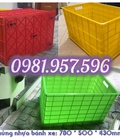 Hình ảnh: ​Thùng nhựa bánh xe, thùng nhựa đặc kéo hàng, thùng nhựa 5 bánh