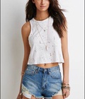 Hình ảnh: Áo thun croptop Forever 21,cực rẻ chỉ 15k