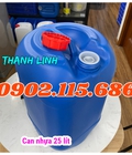 Hình ảnh: Can nhựa 25 lít, can nhựa, can 25 lít đựng hóa chất, can nhựa đựng dung dịch lỏng, can nhựa 25 lít màu xanh