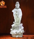 Hình ảnh: Tượng Phong Thủy Mẹ Quan Âm Cưỡi Rồng 80cm Bằng Đá Tự Nhiên 