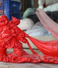 Hình ảnh: Tượng Phật Di Lặc Kéo Bao Tiền Bằng Đá Cao 50cm  