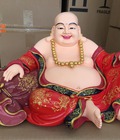 Hình ảnh: Tượng đá Phật Di Lặc kéo bao tiền cao 80cm 