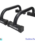 Hình ảnh: Parallettes Push up Full black 18cm Dụng cụ chống đẩy Pocorrys PAS 01