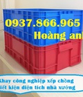 Hình ảnh: Thùng nhựa đặc khay nhựa xếp chồng , thùng nhựa đặc dùng trong nhà kho, thùng nhựa trong xưởng sản xuất