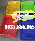 Hình ảnh: Sọt nhựa rỗng cao 10 chuyên đựng rau củ, sọt nhựa đựng thực phẩm, sóng nhựa hở khay nhựa trưng bày hàng hóa