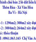 Hình ảnh: Chính chủ bán 2 lô đất liền kề tại Thôn Rùa, Xã Vân Hoà, Ba Vì, Hà Nội