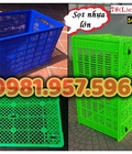 Hình ảnh: Sọt nhựa bánh xe, sọt có 5 bánh xe, sọt kích thước lớn, sọt kéo hàng