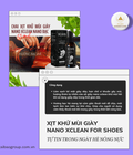 Hình ảnh: Xịt khử mùi giày Nano Xclean for shoes Cho ngày hè luôn tự tin