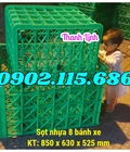 Hình ảnh: Sọt nhưa có bánh xe, thùng nhựa rỗng bánh xe, thùng nhựa rỗng 8 bánh xe sọt nhựa 8 bánh xe, sọt nhựa đựng quần áo, sọt n