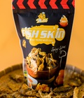 Hình ảnh: Snack da cá Basa lắc trứng muối sấy giòn loại cay QO006 đặc sản Quê Ơi