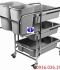Hình ảnh: xe dọn bát đĩa inox cho quán ăn nhà hàng