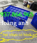 Hình ảnh: Sọt nhựa có bánh xe để di chuyển hàng hóa, sóng nhựa rỗng, sọt nhựa thực phẩm