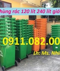 Hình ảnh: Cung cấp thùng rác 120 lít 240 lít 660 lít giá rẻ tại bình dương Thùng rác nhựa hdpe nắp kín lh 0911082000