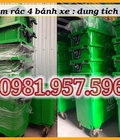 Hình ảnh: Thùng rác công nghiệp 660L, xe gom rác 660L, xe gom rác Y tế