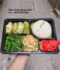 Hình ảnh: Hộp Nhựa Đựng Cơm 4 Ngăn HT25 Dùng 1 Lần