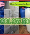 Hình ảnh: Can nhựa 25L, can nhựa HDPE hóa chất, can có nắp chống tràn