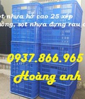 Hình ảnh: Sọt nhựa rỗng chuyên đựng hải sản, sọt nhựa đừng thực phẩm