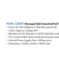 Hình ảnh: Switch POE công nghiệp NHM 2208PI