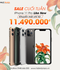 Hình ảnh: Sale khủng Iphone 11 pro like new giá siêu hấp dẫn