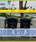 Hình ảnh: Thùng rác nắp kín, thùng rác 60L bánh xe, thùng rác 4 bánh xe