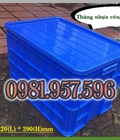 Hình ảnh: Thùng nhựa có nắp 80L, hộp công nghiệp 3T9 có nắp