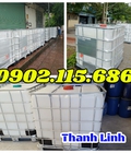 Hình ảnh: Bồn nhựa trắng, tank nhựa IBC, tank 1000 lít, bồn nhựa 1000 lít, tank nhựa đựng hóa chất, tank đựng dung môi, bồn nhựa đ