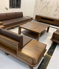 Hình ảnh: Sofa gỗ óc chó phong cách hiện đại