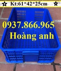 Hình ảnh: Sóng nhựa hở, sọt nhựa chứa hàng, sọt nhựa đựng đồ, khay nhựa rỗng HS014