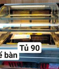 Hình ảnh: Tủ bánh lạnh để bàn kính cong 3 tầng mới 100%