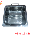 Hình ảnh: Nồi lẩu inox hai ngăn vuông cho nhà hàng quán ăn tại Hải Phòng